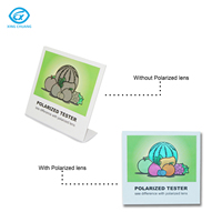 Carte Test Polarisée Papier Lunettes Verres Tester Support Affichage Accessoires Pour Magasin Optique Promotion Vente Directe Us