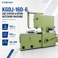 Máquina Perforadora de Ranuras CNC de Garganta Profunda CTECHNO KGDJ-16D de Precisión para Producción de Núcleos de Motor