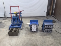 Prix de la machine à fabriquer des blocs de béton, des briques creuses en ciment, vibrante, manuelle, à petit moteur diesel, en Australie, au Japon