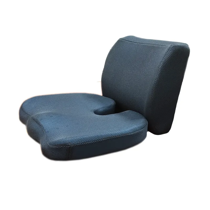 [Muestra gratuita] hebilla ajustable adultos asiento apoyo Lumbar almohada y cojín del asiento conjuntos para silla de oficina