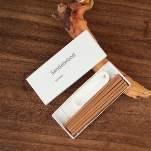 Bâtonnets d'encens parfumés en bois TG - Cèdre, Palo Santo, <span class=keywords><strong>Sauge</strong></span>, Bois d'agar - Désodorisant portable de voyage - Product Image 3