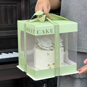 Cajas de <span class=keywords><strong>Pastel</strong></span> Transparentes Biodegradables y Ecológicas para Exhibición en Panadería, <span class=keywords><strong>Precio</strong></span> al por Mayor, para Cumpleaños y Tiramisú - Product Image 5