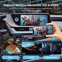 Lecteur DVD de voiture avec écran, Apple CarPlay et Android Auto sans fil, résolution 1080P, commande vocale pour Lexus ES 2012-2016