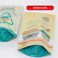 Sachet refermable autoportant en plastique laminé et feuille d'aluminium pour emballage alimentaire