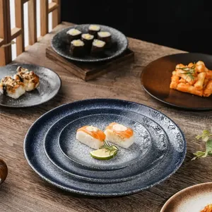 Assiette à dîner circulaire créative <span class=keywords><strong>de</strong></span> style japonais poterie <span class=keywords><strong>de</strong></span> 6/8/10 pouces pour le <span class=keywords><strong>restaurant</strong></span> <span class=keywords><strong>de</strong></span> service <span class=keywords><strong>de</strong></span> fruits <span class=keywords><strong>de</strong></span> Steak <span class=keywords><strong>de</strong></span> <span class=keywords><strong>Dessert</strong></span> <span class=keywords><strong>de</strong></span> ménage 20 pièces - Product Image 3