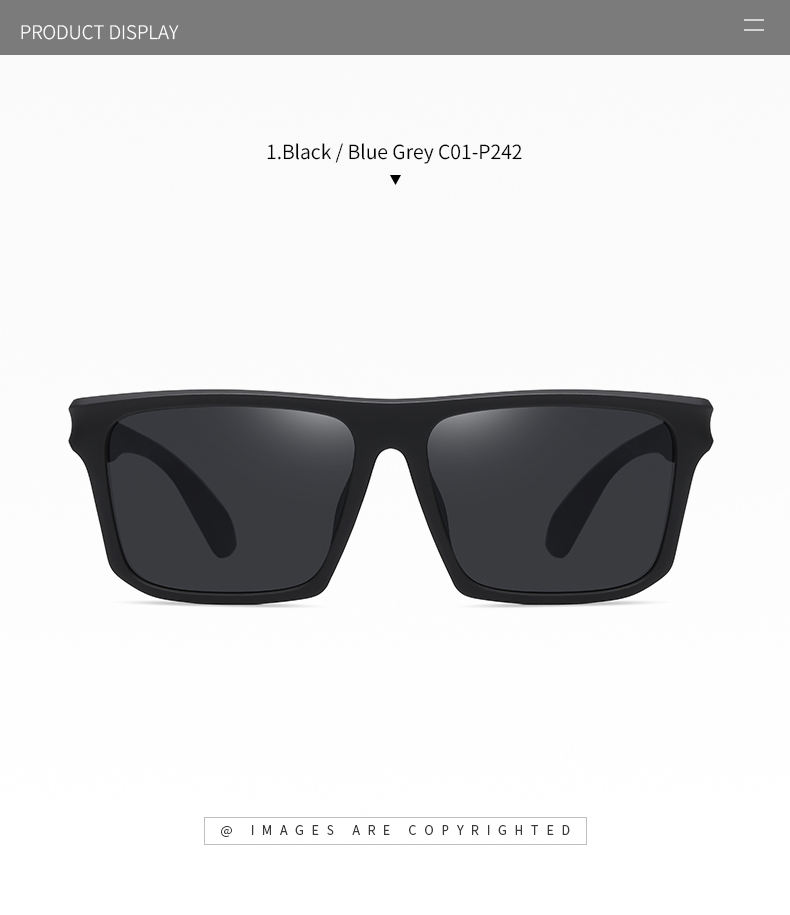 ดำ / เทาน้ำเงิน C01-P242