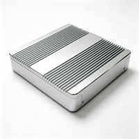 Casing Aluminium Ekstrusi Paduan Logam Pelindung EMI Kotak Mini PC Perangkat PCB IoT Layanan CNC Kustom Casing Aluminium Ekstrusi