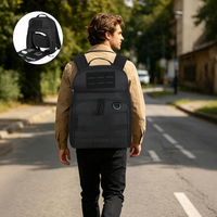 Sac à dos tactique pour hommes, GPS, tendance, voyage en plein air, trekking, EDC, noir, sac Molle, imperméable, sac d'assaut, chasse pour hommes