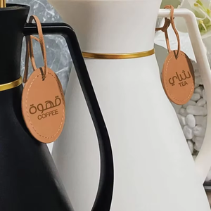 PU da rượu vang cổ <span class=keywords><strong>tag</strong></span> Đảng riêng rượu vang chai nhãn treo uống thẻ tên - Product Image 4