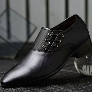 Chaussures décontractées pour hommes à enfiler, 100 % cuir véritable, personnalisation avancée, chaussures de ville à lacets pour hommes de qualité supérieure - Product Image 3