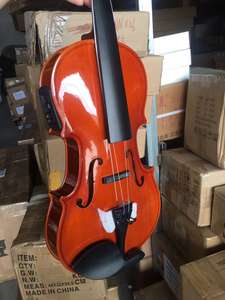 <span class=keywords><strong>Violino</strong></span> Rosso-Marrone con Pickup a <span class=keywords><strong>2</strong></span> Bande Marca Sinomusik con Accessori in Legno Duro Tinto Nero - Product Image 4