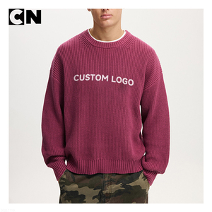 โรงงานผลิตเสื้อสเวตเตอร์รับรองมาตรฐาน GRS ออกแบบโลโก้ได้ตามต้องการ ผ้าฝ้าย 100% ทรงคอกลม สำหรับผู้ชาย ใส่ได้ในฤดูหนาว ระบายอากาศได้ดี สวมใส่สบาย น้ำหนัก 360 กรัม - Product Image 2