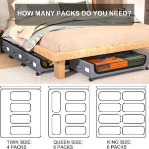 Boîtes de rangement empilables en plastique transparent avec poignée sur couvercles Jiahao en silicone - Product Image 6