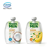 Pochette Doypack personnalisée pour purée de fruits liquide avec bec verseur, sécurité anti-humidité, en LDPE, pour l'emballage d'aliments pour bébés