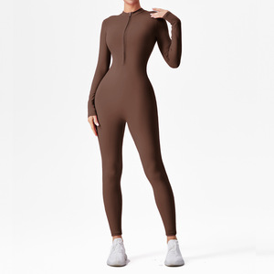Nuova <span class=keywords><strong>tuta</strong></span> da Yoga Cross-Body Cross-Border a maniche lunghe da donna, Sexy Open-Back, Slim-Fit e <span class=keywords><strong>tuta</strong></span> sportiva aderente - Product Image 1