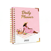 Planificateur quotidien personnalisé 2026, imprimé, relié en spirale A5, planificateur budgétaire, journal pour femme de bureau