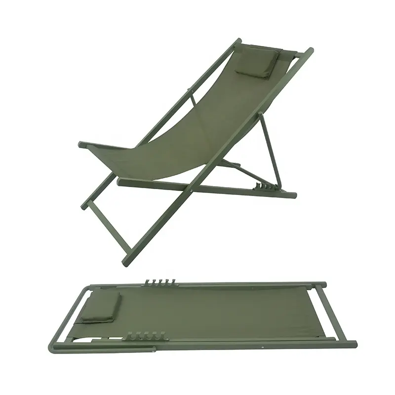 Kolay taşıma balkon veranda yüzme havuzu plaj hızlı kuru Sunbath şezlong katlanabilir tekamp sandalyesi