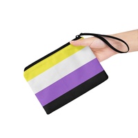 Dompet Koin Pelangi Non-Binary Khusus Gay, Dompet Cetak untuk Perjalanan Sehari-hari & Pilihan Hadiah untuk Acara Kebanggaan