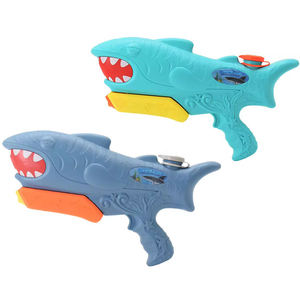 Groothandel Zomer Buiten Spuitpistool Kinderspeelgoed Plastic Kleurrijk Cartoon Haai Waterpistool 2025 - Product Image 1
