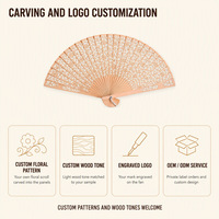 Éventail pliant en bois, éventail à main personnalisé, éventail de mariage, cadeaux en gros, logo personnalisé, tissu personnalisé, pliable