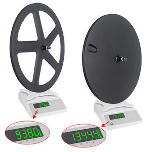 Ruedas de bicicleta de carbono 700C de alta calidad, piñón fijo, ruedas cerradas, freno de disco, 5 radios, juego de ruedas para cubierta de carretera RUJIXU 20mm - Product Image 6