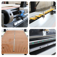 Routeur CNC 4 axes pour le bois, équipement de fabrication de meubles, table 1325 2040 pour portes et armoires en bois