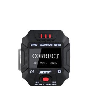 Digital Display Socket <strong>Tester</strong> Power Socket Wiring Detection Wall Plug Breaker Finder <strong>RCD</strong> Test Socket Detector EU/US/UK ST03D - Product Image 1