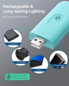 Luz LED Recargable por USB, Nueva, con Brillo Ajustable, con Clip, Protección para los Ojos, Luz Navideña, Adecuada para Decoración del Hogar y Lectura - Product Image 6