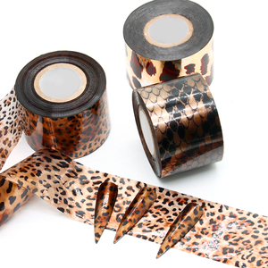 Estilo <span class=keywords><strong>de</strong></span> moda Foil Transfer Sticker Animal Pattern Snake Pattern Leopard Nail Decals Transferencia <span class=keywords><strong>de</strong></span> agua - Product Image 2