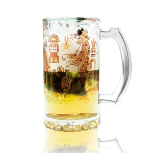 Isı transfer baskı için M R.R 16oz süblimasyon boş cam bira kupası