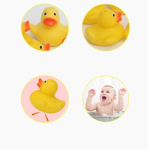 Nổi bơi nhỏ tắm nhỏ PVC cao su nhỏ màu vàng vịt - Product Image 5