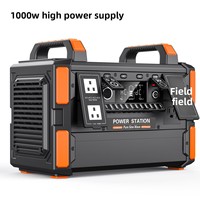Station d'énergie portable 1200W pour tourisme autonome, à cellules photovoltaïques solaires, 230V & 110V, avec stockage d'énergie et compatible avec divers types de batteries