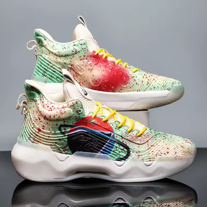 2025 New <b>Men</b> Trendy Basketball Sneakers High Quality Basketball Style <b>Shoes</b> High Top Lace-Up Anti-<b>Slip</b> Size 36-45 - Product Image 2