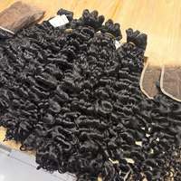 Extensions de cheveux bouclés super double tirés de qualité 12A, extensions de cheveux humains de qualité supérieure, cheveux vierges vietnamiens