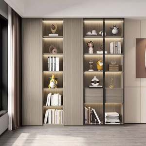 Modern Simple Solid <b>Wood</b> Sideboard Luxury Wine <b>Storage</b> Locker Integrated Wall <b>Cabinet</b> for Dining Home for Living Room <b>Storage</b> - Product Image 5