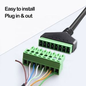 Tout nouveau adaptateur <span class=keywords><strong>de</strong></span> borne à vis RJ45 RJ45 mâle à 8 broches connecteur à souder gratuit prise réseau Ethernet pour câble <span class=keywords><strong>de</strong></span> Test pour - Product Image 5