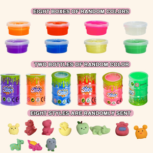 Hộp Đựng Đồ Chơi Chơi Giáo Dục Đầy Màu Sắc Bằng Nhựa Dẻo 8 Màu Tự Làm Đồ Chơi Cho Trẻ Em Hộp Quà Tặng - Product Image 6