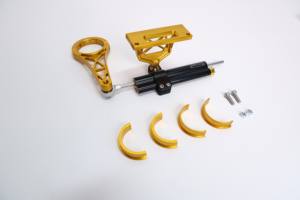 Soportes estabilizadores de amortiguador de dirección de aleación de aluminio CNC HD para Road Glide, para horquilla triple inferior de 49/54/58 mm - Product Image 3