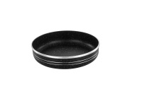 Set Loyang Pizza Bulat Aluminium OEM ODM Kustom, Anti Lengket, Tahan Lama, untuk Memasak di Oven