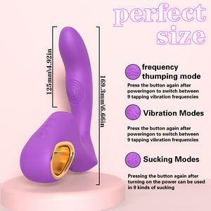 S-hande 3 1 Clitoral Suction Cup <b>Vibrator</b> G-spot Stimulation USB Rechargeable IPX7 Waterproof 9 Frequencies Non-Lubricated Adult - Product Image 5
