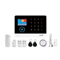 Système d'Alarme de Sécurité Tuya GSM+WiFi Vente Chaude 2025 Kit de Démarrage Alarme Maison 433MHz pour la Sécurité Domiciliaire Fonctionne avec l'Application Tuya Smart
