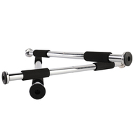 Barre de traction horizontale pour équipement de gymnastique Wavar pour porte avec barre de traction en acier de couleur noire Lat Pull Down