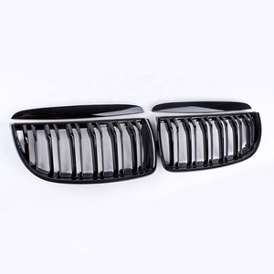 Calandre avant en ABS pour <span class=keywords><strong>BMW</strong></span> série <span class=keywords><strong>3</strong></span> E90 E91 2005 à 2008, grille de pare-chocs noir brillant, double lame, <span class=keywords><strong>prix</strong></span> d'usine - Product Image 3