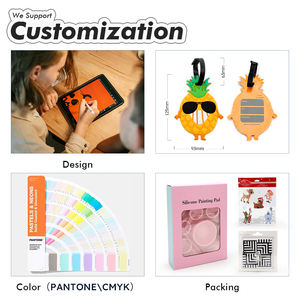 Etiquetas de equipaje de aeropuerto de silicona PVC con logotipo personalizado, botón único de envío directo, etiquetas de reclamación de equipaje de negocios para regalos <span class=keywords><strong>promocionales</strong></span> - Product Image 4