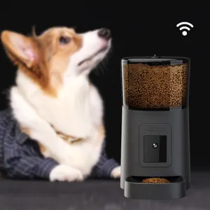 Mangeoire automatique Tuya pour animaux domestiques, robot, distributeur de nourriture vidéo wifi, avec enregistrement vocal, livraison gratuite