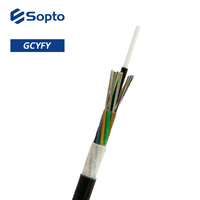 Salidas de fábrica Cable de fibra óptica soplado por aire GCYFY Tubo suelto 4/8/12/24/48/96/144 núcleos HDPE Jacket Cable óptico
