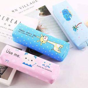 <b>Small</b> Pen case in Stock Customizable Leather Simple and Cute Pen case for Primary School Students Cosmetic Product Storage Bag - Product Image 4