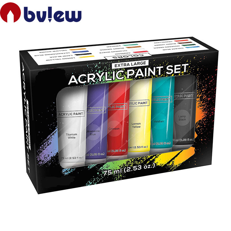 high quality 75ml non toxic acrylic paint for artist painting