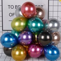 Ensemble de ballons en latex perlé métallique brillant de 12 pouces, décoration de fête en Mylar pour mariage, anniversaire et célébration
