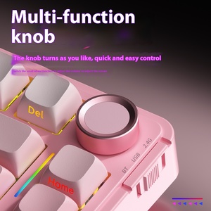 AULA S75Pro Tri-Mode RGB Mecánico 4000mAH PBT <span class=keywords><strong>Teclado</strong></span> para juegos Hot Plug E-sports con interruptor de perilla personalizado <span class=keywords><strong>Teclado</strong></span> para juegos - Product Image 4